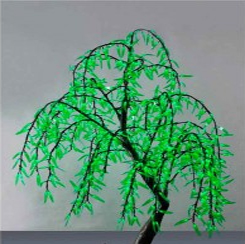 Световое дерево Ива плакучая  Зеленое, 1.5х0.6 м