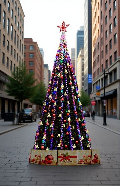 Ель искусственная каркасная Стандарт 10 м (Хвоя пленка ПВХ) + ПОДАРОК в Москве Ель искусственная каркасная Стандарт 10 м (Хвоя пленка ПВХ) + ПОДАРОК