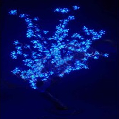 Световой вишневый куст  Синий, высота 0.8 м, диаметр 0.8 м