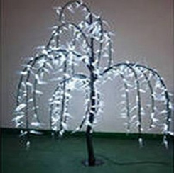 Световое дерево "Ива плакучая" Белая , 1.5х0.6 м