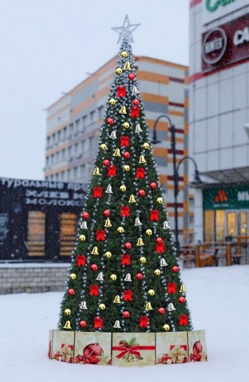 Ель искусственная каркасная Стандарт 10 м (Хвоя пленка ПВХ) + ПОДАРОК в Москве Ель искусственная каркасная Стандарт 10 м (Хвоя пленка ПВХ) + ПОДАРОК