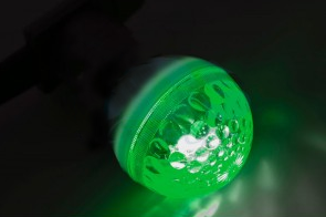 Belt Light LED Лампа Е27, 9 Диодов зеленая