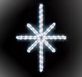 Мотив «Полярная звезда» 50×38см LED белый