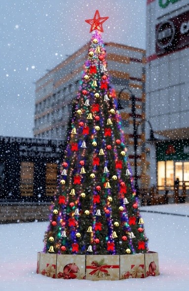 Ель искусственная каркасная Стандарт 10 м (Хвоя пленка ПВХ) + ПОДАРОК в Москве Ель искусственная каркасная Стандарт 10 м (Хвоя пленка ПВХ) + ПОДАРОК