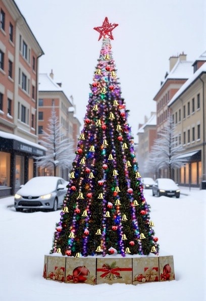 Ель искусственная каркасная Стандарт 10 м (Хвоя пленка ПВХ) + ПОДАРОК в Москве Ель искусственная каркасная Стандарт 10 м (Хвоя пленка ПВХ) + ПОДАРОК