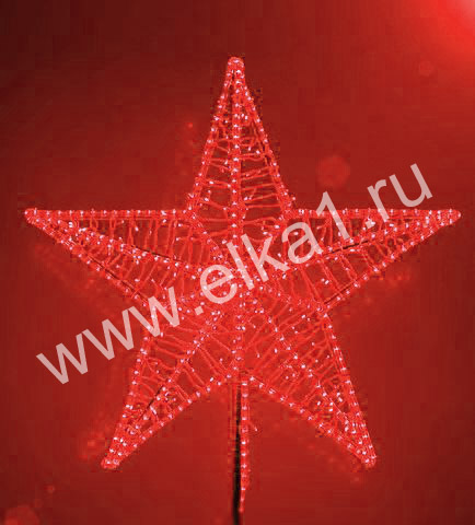 Макушка Кремлевская Звезда, красная 150 см