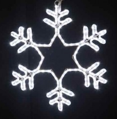 Светодиодная "Снежинка LED", 75х75 см, белая, 220 В