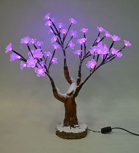 Светодиодное деревце 50 см, фиолетовый
