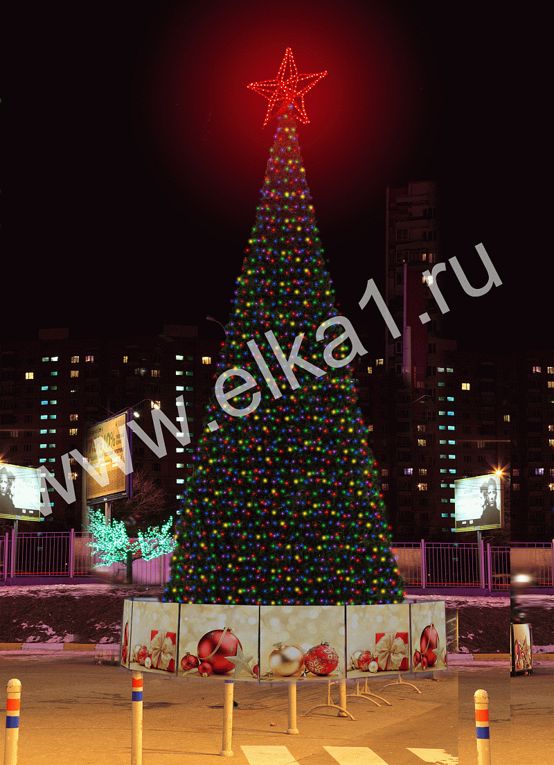 Комплект новогоднего освещения Хамелеон на ель 6 м