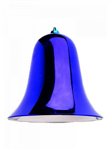 Колокольчик глянцевый синий 15 см 