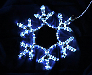 Светодиодная "Снежинка LED", 45х45 см, синяя, 220 В