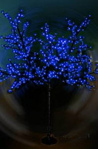Светодиодное дерево "Сакура", высота 1.8 м, диаметр 1.4 м, синее