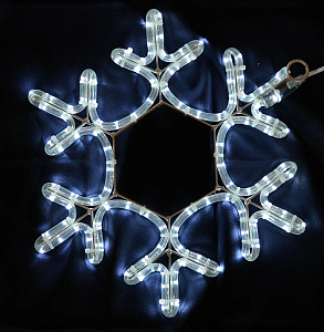 Светодиодная "Снежинка LED", 45х45 см, белая, 220 В