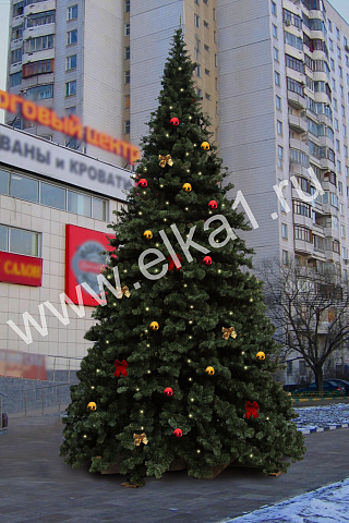 Ель искусственная 4 м + комплект украшений в Москве Ель искусственная 4 м + комплект украшений