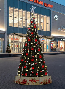 Ель искусственная каркасная Стандарт 15м(Хвоя пленка ПВХ) + ПОДАРОК