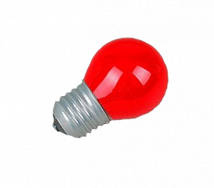 Belt Light LED Лампа Е27, 5 Диодов красная 