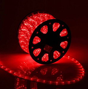 Дюралайт светодиодный красный (Чейзинг), 13мм, 36 LED/метр