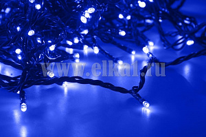 Электрогирлянда 10м, 60 голубых светодиодов IP54