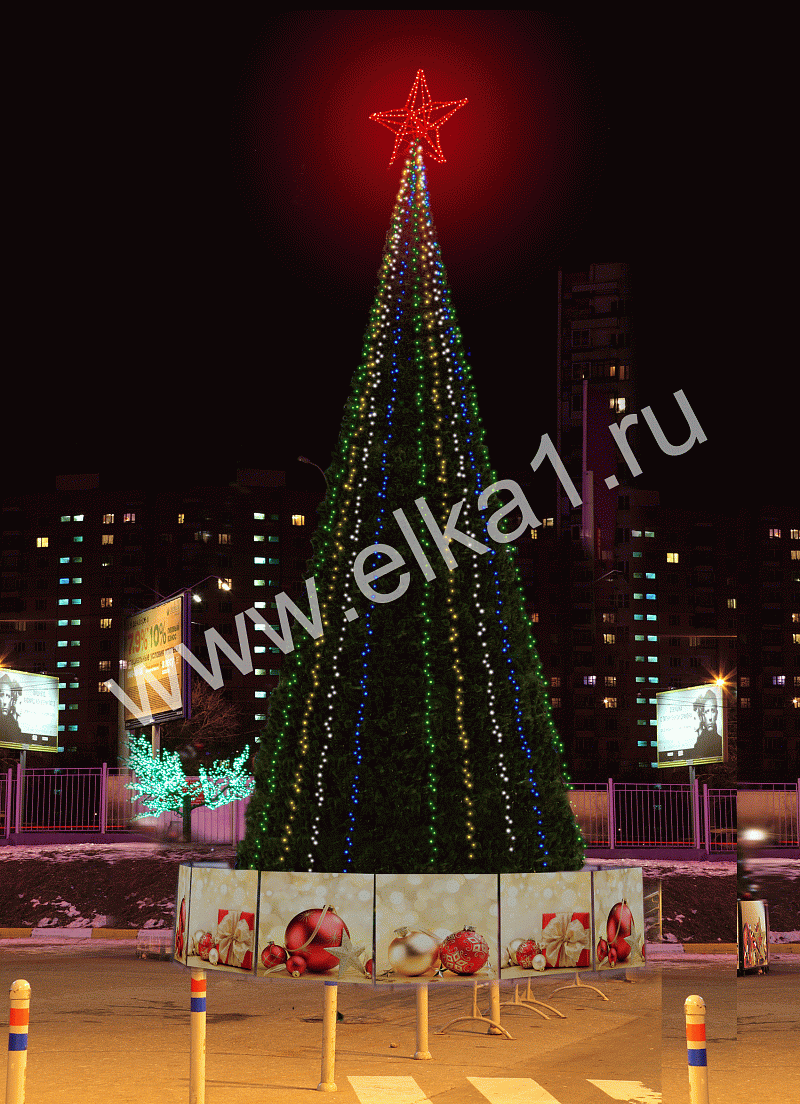 Комплект новогоднего освещения Динамика на ель 14 м