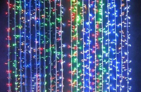 Светодиодная гирлянда занавес 900 LED, мульти, 3,7х3,6м, с соед и контр. в Москве Светодиодная гирлянда занавес 900 LED, мульти, 3,7х3,6м, с соед и контр.