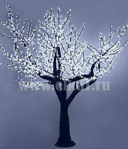 Светодиодное дерево "Сакура" (реплика), высота 3,5 м, 2600 led(белый) S26-350-W