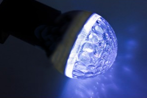 Belt Light LED Лампа Е27, 9 Диодов синяя