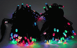 Гирлянда 20м 120 хамелеон светодиодов 4 в одной лампе (RGB)